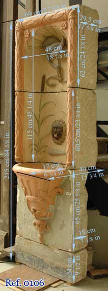 Antique Stone Fountain from Provence 18th century Antique Stone Fountain from Provence 18th century-7