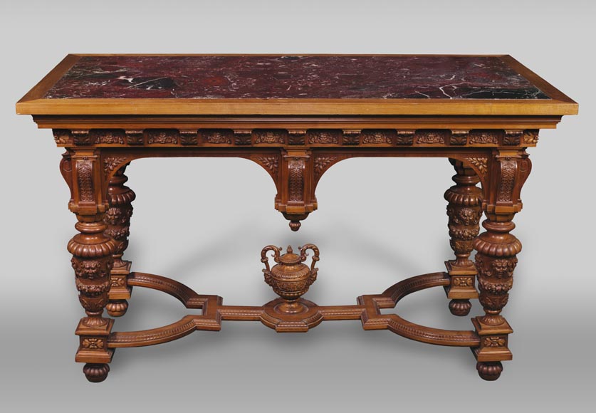 The table coming from an exceptional furniture set realized by Moses Michelangelo Guggenheim for the Palazzo Papadopoli in Venice, Italy The table coming from an exceptional furniture set realized by Moses Michelangelo Guggenheim for the Palazzo Papadopoli in Venice, Italy-0