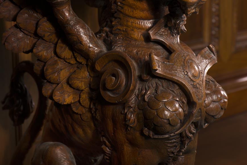 The side table coming from an exceptional furniture set realized by Moses Michelangelo Guggenheim for the Palazzo Papadopoli in Venice, Italy The side table coming from an exceptional furniture set realized by Moses Michelangelo Guggenheim for the Palazzo Papadopoli in Venice, Italy-5