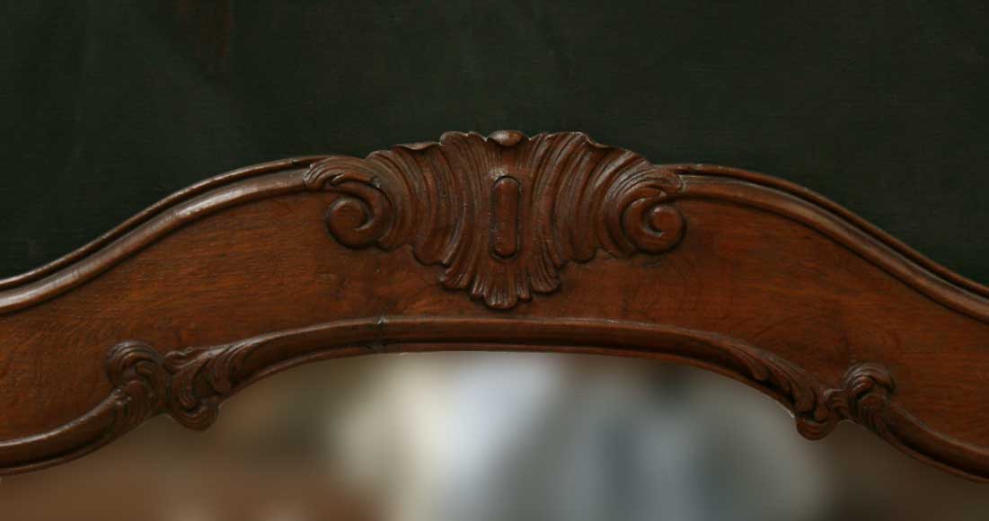 Oak mantle and trumeau with portrait of lady Oak mantle and trumeau with portrait of lady-14