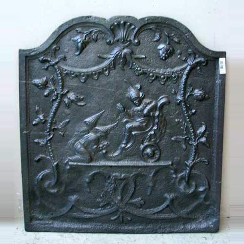 Fireback with chinese decoration.