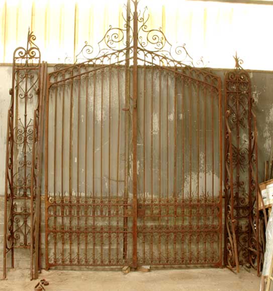 Wrought iron 19th century main gate Wrought iron 19th century main gate -0