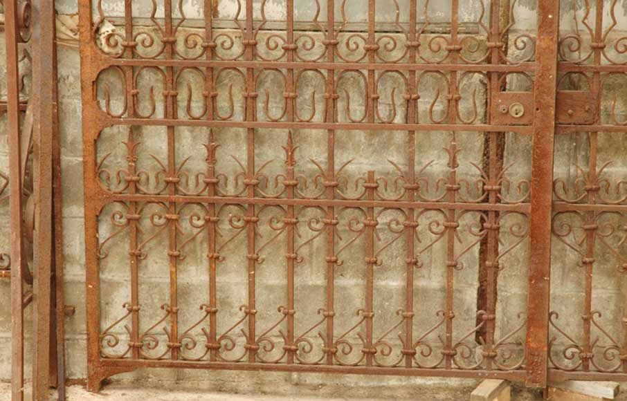 Wrought iron 19th century main gate Wrought iron 19th century main gate -1