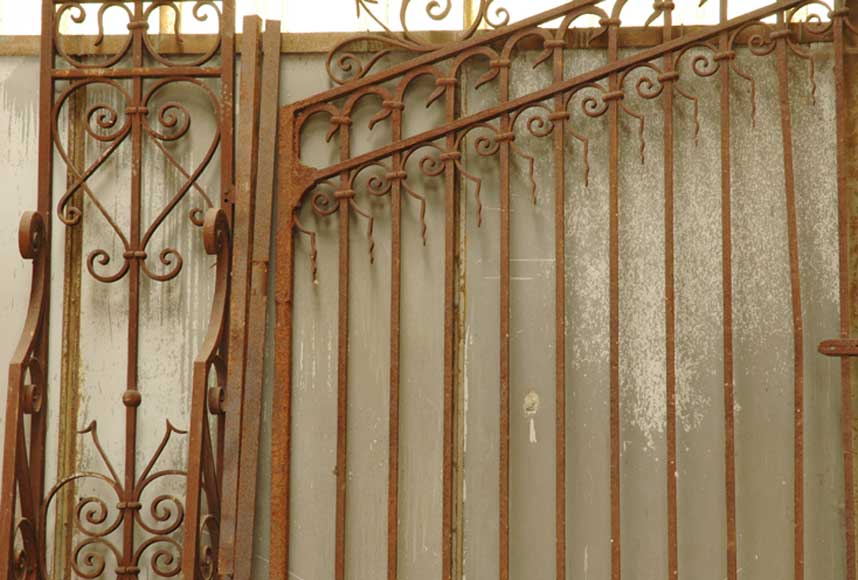 Wrought iron 19th century main gate Wrought iron 19th century main gate -3