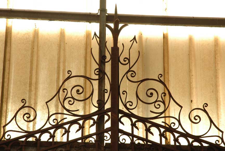 Wrought iron 19th century main gate Wrought iron 19th century main gate -4