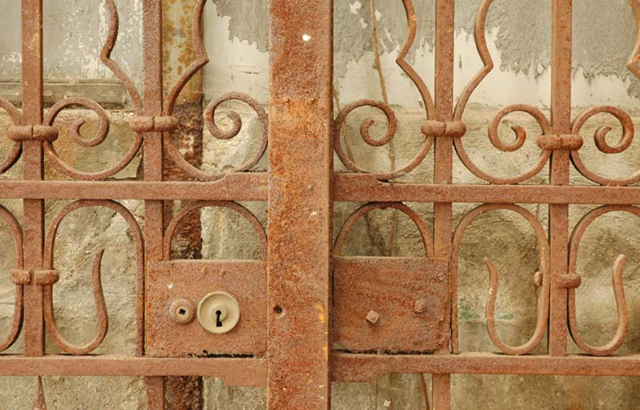 Wrought iron 19th century main gate Wrought iron 19th century main gate -7