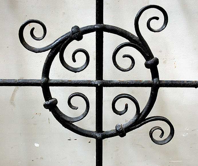 Pair of square wrought iron windows Pair of square wrought iron windows-4
