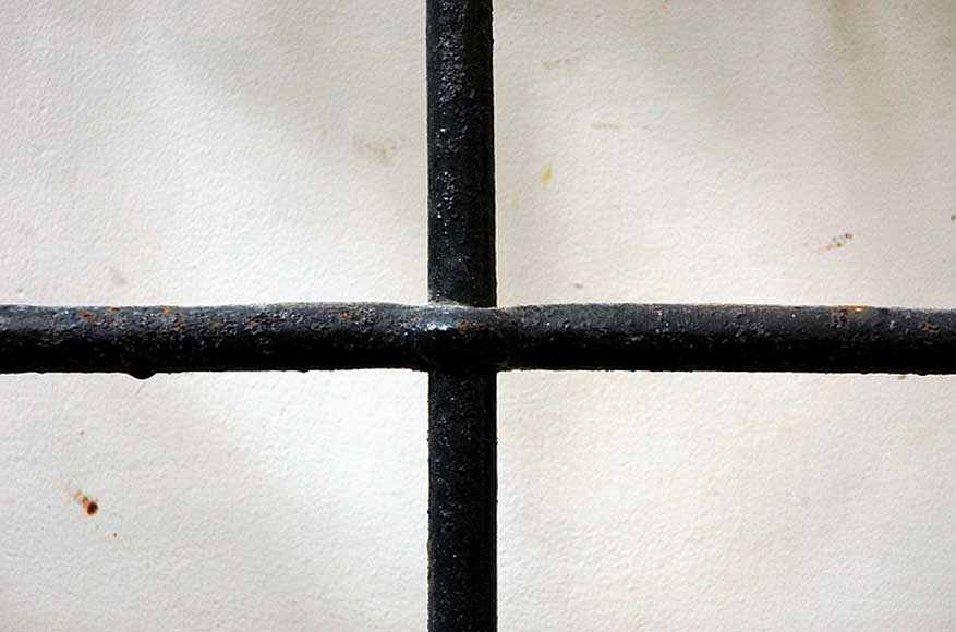 Pair of square wrought iron windows Pair of square wrought iron windows-5