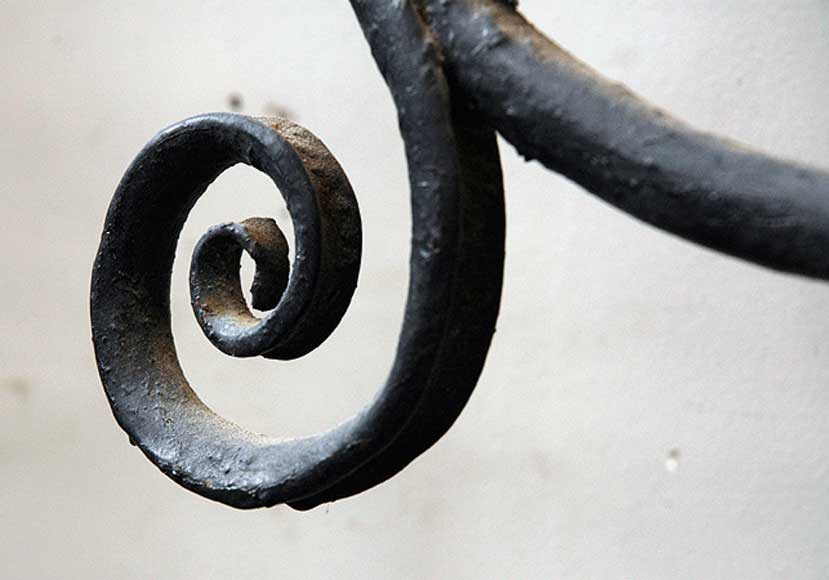 Pair of square wrought iron windows Pair of square wrought iron windows-8