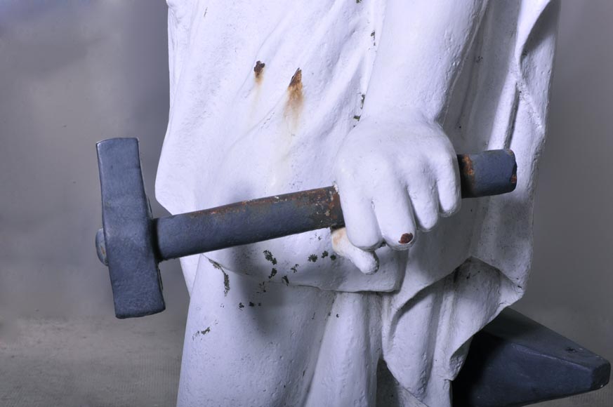 Mathurin MOREAU (1822 – 1912) (after), The Blacksmith, Cast iron sculpture after a model for the Val d'Osne Art Foundries Mathurin MOREAU (1822 – 1912) (after), The Blacksmith, Cast iron sculpture after a model for the Val d'Osne Art Foundries-4