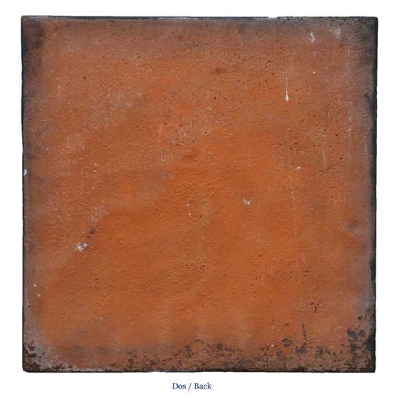 Antique cast iron fireback with peasant woman decor Antique cast iron fireback with peasant woman decor-6