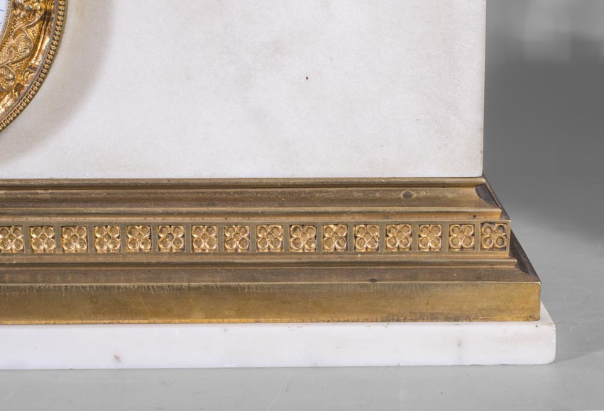 After Jean-Auguste BARRE (1811-1896) - Set clock with Marie de Bourgogne going falcon hunting After Jean-Auguste BARRE (1811-1896) - Set clock with Marie de Bourgogne going falcon hunting-8