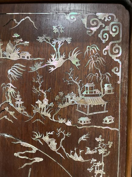 DAÏ NIPPON, Japanese-style cabinet with mother-of-pearl marquetry-5