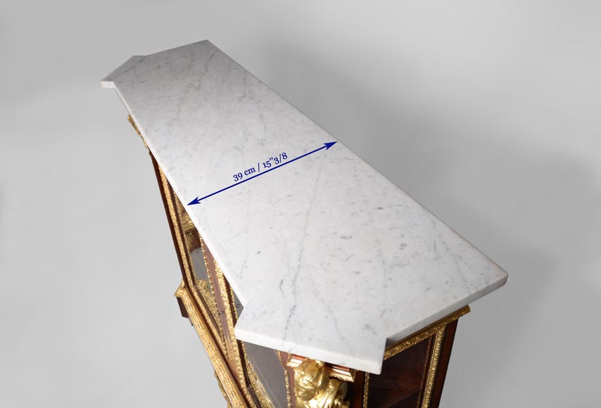 Georges Alphonse MONBRO (attributed to), Pair of low bookcases with bronze espagnolettes Georges Alphonse MONBRO (attributed to), Pair of low bookcases with bronze espagnolettes -13