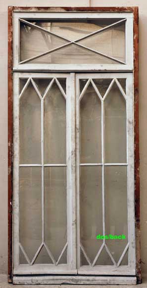 Restoration style wooden and glass double window Restoration style wooden and glass double window -7