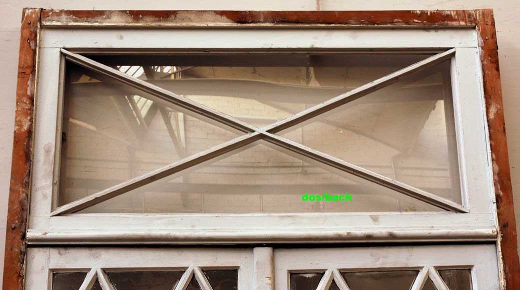 Restoration style wooden and glass double window Restoration style wooden and glass double window -8