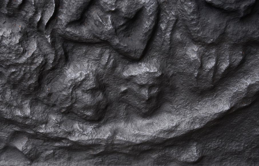 Cast iron fireback with the Damned burning in Hell Cast iron fireback with the Damned burning in Hell -4