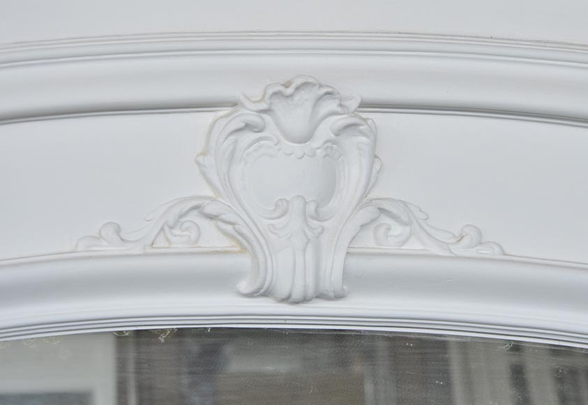 Large antique Regence style overmantel pierglass with putti playing in the vineyards Large antique Regence style overmantel pierglass with putti playing in the vineyards-5