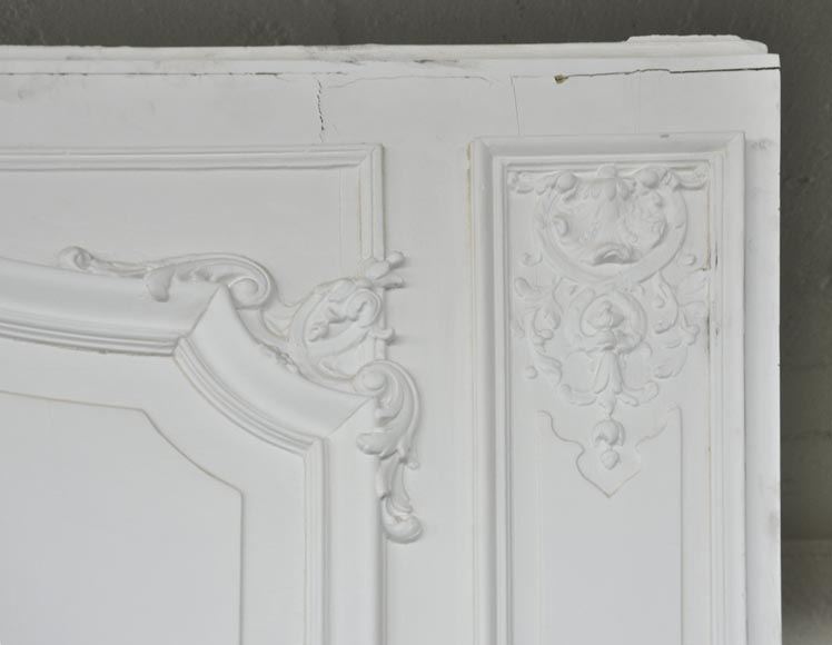 Large antique Regence style overmantel pierglass with putti playing in the vineyards Large antique Regence style overmantel pierglass with putti playing in the vineyards-6