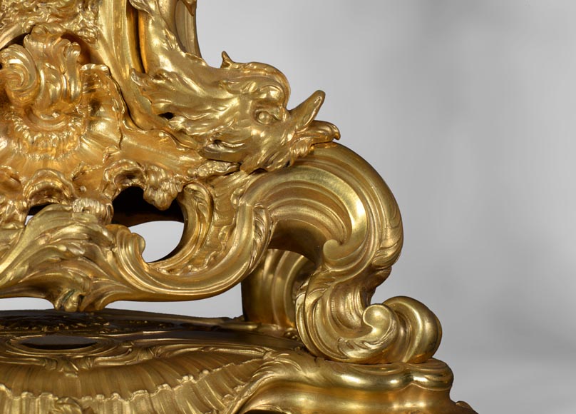 Léon MESSAGÉ (1842-1901) (att. to) - Antique Louis XV style clock Léon MESSAGÉ (1842-1901) (att. to) - Antique Louis XV style clock-7