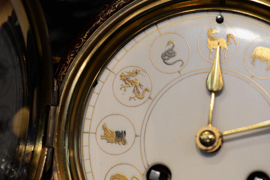 Clock with Chinese zodiac signs Clock with Chinese zodiac signs-3