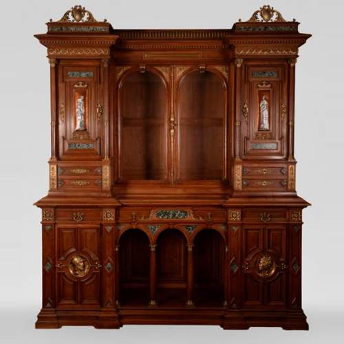 Édouard LIÈVRE (Author of the model, 1829 – 1886), Paul SORMANI (cabinetmaker, 1817 – 1874 or 1875) Neo-Renaissance ceremonial sideboard and buffet