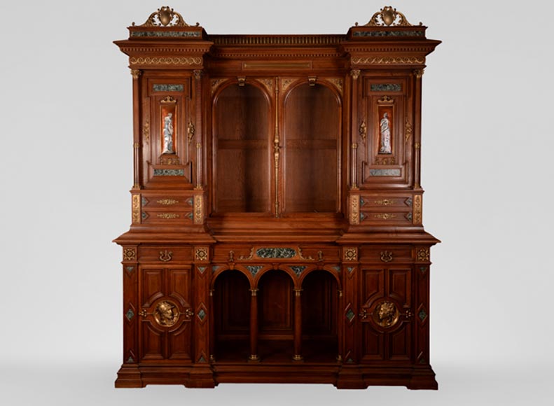 Édouard LIÈVRE (Author of the model, 1829 – 1886), Paul SORMANI (cabinetmaker, 1817 – 1874 or 1875) Neo-Renaissance ceremonial sideboard and buffet-0