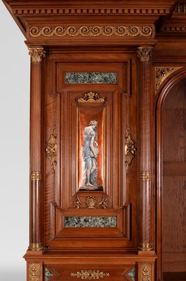 Édouard LIÈVRE (Author of the model, 1829 – 1886), Paul SORMANI (cabinetmaker, 1817 – 1874 or 1875) Neo-Renaissance ceremonial sideboard and buffet-2