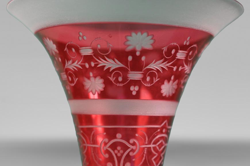 BACCARAT, Pair of Mounted Vases, circa 1878 BACCARAT, Pair of Mounted Vases, circa 1878-2