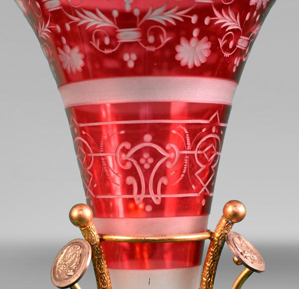 BACCARAT, Pair of Mounted Vases, circa 1878 BACCARAT, Pair of Mounted Vases, circa 1878-3