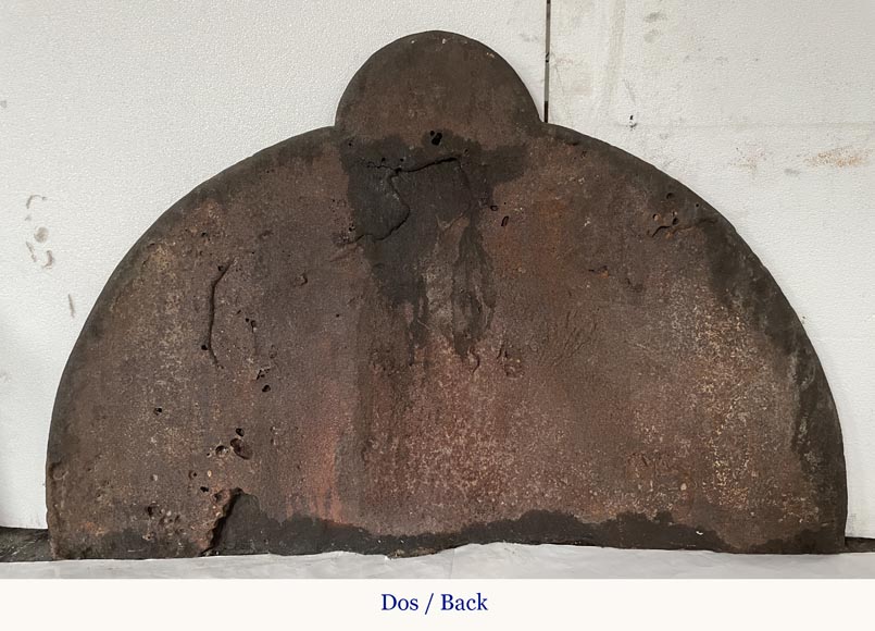 Cast iron fireback with Pellet de Fretinville family coat of arms, 16th century Cast iron fireback with Pellet de Fretinville family coat of arms, 16th century-6