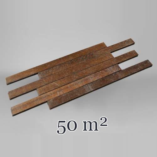 50 sqm Lot of straight parquet in oak