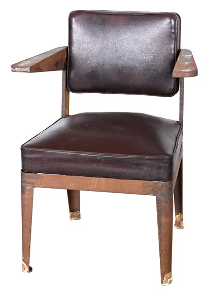 Armchair by PROUVÉ Jean, to be proven as by Prouvé-1