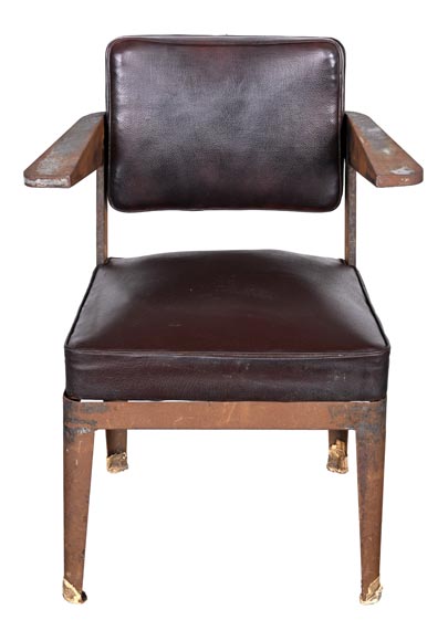 Armchair by PROUVÉ Jean, to be proven as by Prouvé-2