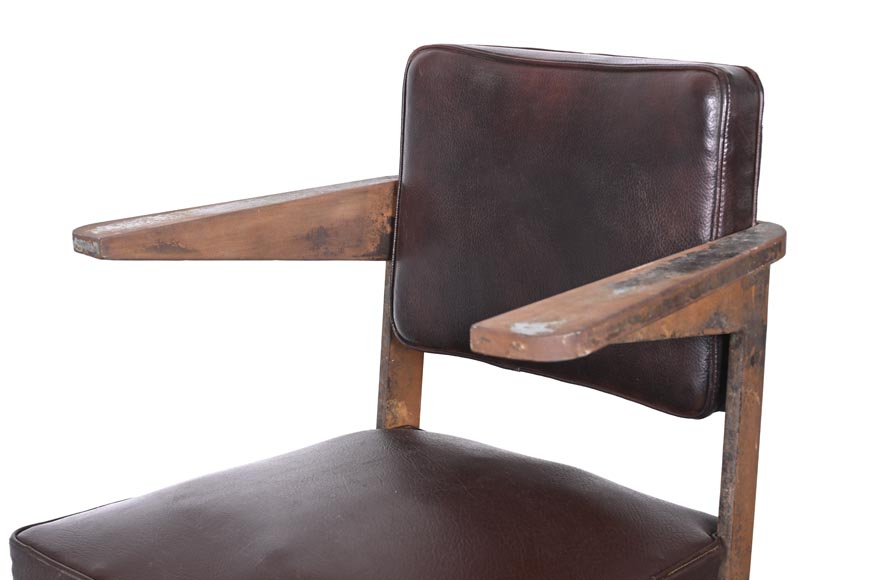 Armchair by PROUVÉ Jean, to be proven as by Prouvé-6