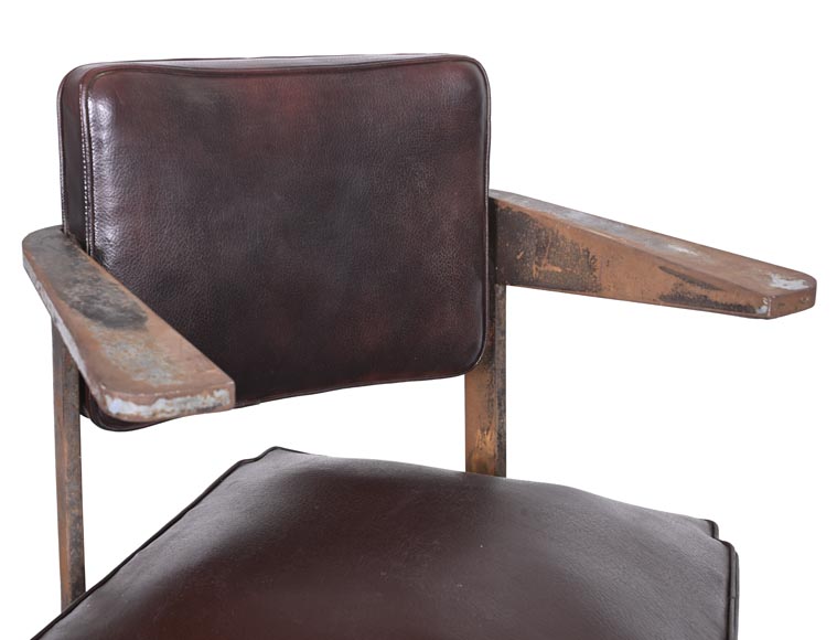 Armchair by PROUVÉ Jean, to be proven as by Prouvé-14