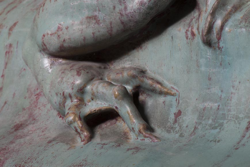 Emmanuel FREMIET (1824-1910) et Emile MÜLLER ET CIE The Eagle and The Lizard, ridge tiles after the sculpture of the Château of Pierrefonds Emmanuel FREMIET (1824-1910) et Emile MÜLLER ET CIE The Eagle and The Lizard, ridge tiles after the sculpture of the Château of Pierrefonds-5