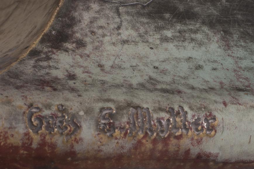 Emmanuel FREMIET (1824-1910) et Emile MÜLLER ET CIE The Eagle and The Lizard, ridge tiles after the sculpture of the Château of Pierrefonds Emmanuel FREMIET (1824-1910) et Emile MÜLLER ET CIE The Eagle and The Lizard, ridge tiles after the sculpture of the Château of Pierrefonds-15