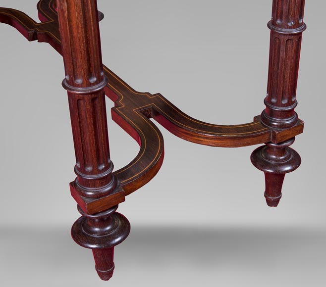 E.Martin (old Maison Rivart), Marquetry desk with lake landscape decoration, International Exhibition of 1889 E.Martin (old Maison Rivart), Marquetry desk with lake landscape decoration, International Exhibition of 1889-8