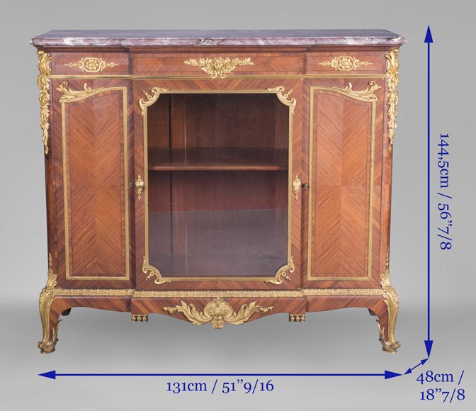 Napoleon III cabinet bottom, Louis XV style Napoleon III cabinet bottom, Louis XV style-10