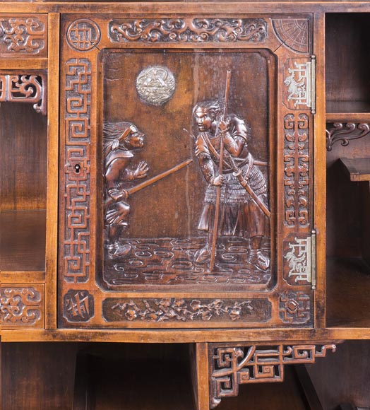 Cabinet with shelves inspired by the Far East Cabinet with shelves inspired by the Far East-2
