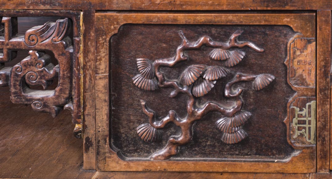 Cabinet with shelves inspired by the Far East Cabinet with shelves inspired by the Far East-11