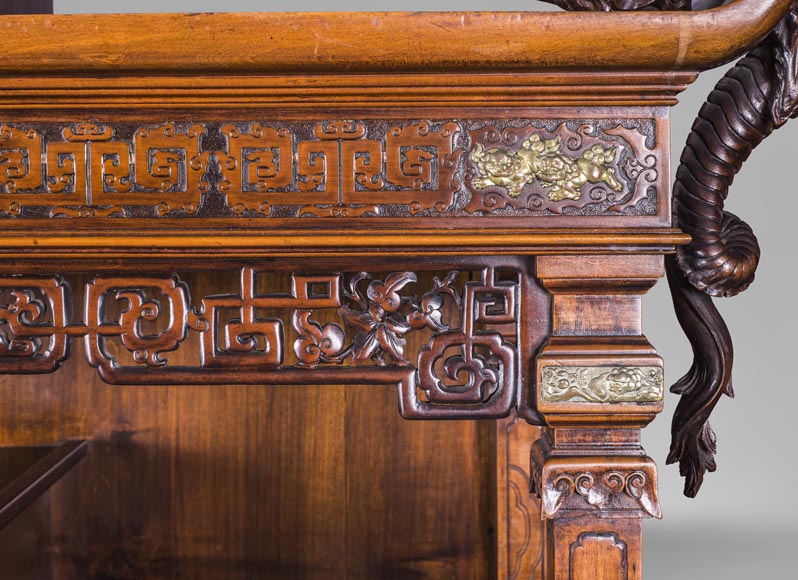 Cabinet with shelves inspired by the Far East Cabinet with shelves inspired by the Far East-13