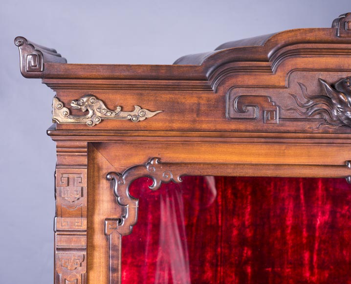 Gabriel VIARDOT (1830-1906) - Japanese style display cabinet Gabriel VIARDOT (1830-1906) - Japanese style display cabinet-8