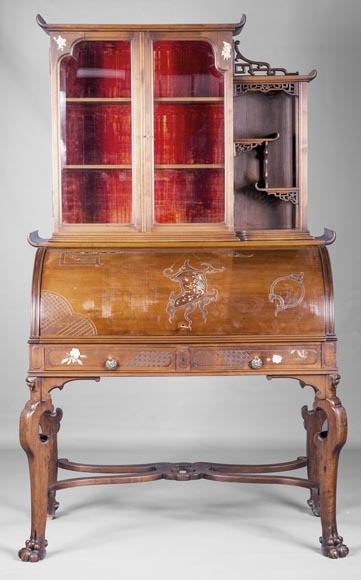 Japanese style cylinder desk Japanese style cylinder desk-0