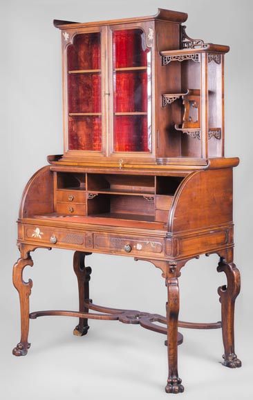 Japanese style cylinder desk Japanese style cylinder desk-2