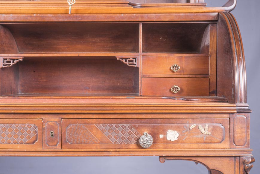 Japanese style cylinder desk Japanese style cylinder desk-5