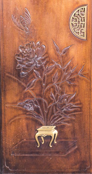 Display cabinet with Far Eastern decoration in the style of Gabriel Viardot (1830-1906) Display cabinet with Far Eastern decoration in the style of Gabriel Viardot (1830-1906)-5