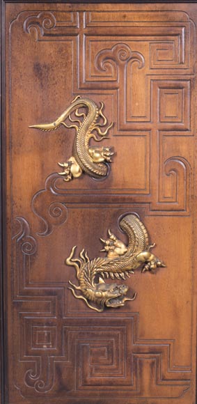 Display cabinet with Far Eastern decoration in the style of Gabriel Viardot (1830-1906) Display cabinet with Far Eastern decoration in the style of Gabriel Viardot (1830-1906)-6