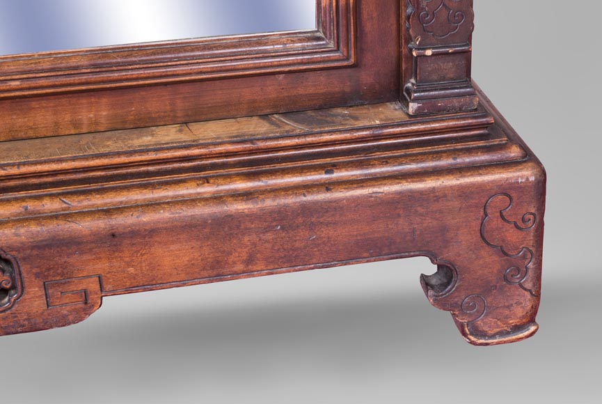 Gabriel VIARDOT (attributed to) - Asymmetrical cabinet with rich engraved and sculpted decoration of extreme oriental inspiration Gabriel VIARDOT (attributed to) - Asymmetrical cabinet with rich engraved and sculpted decoration of extreme oriental inspiration-10